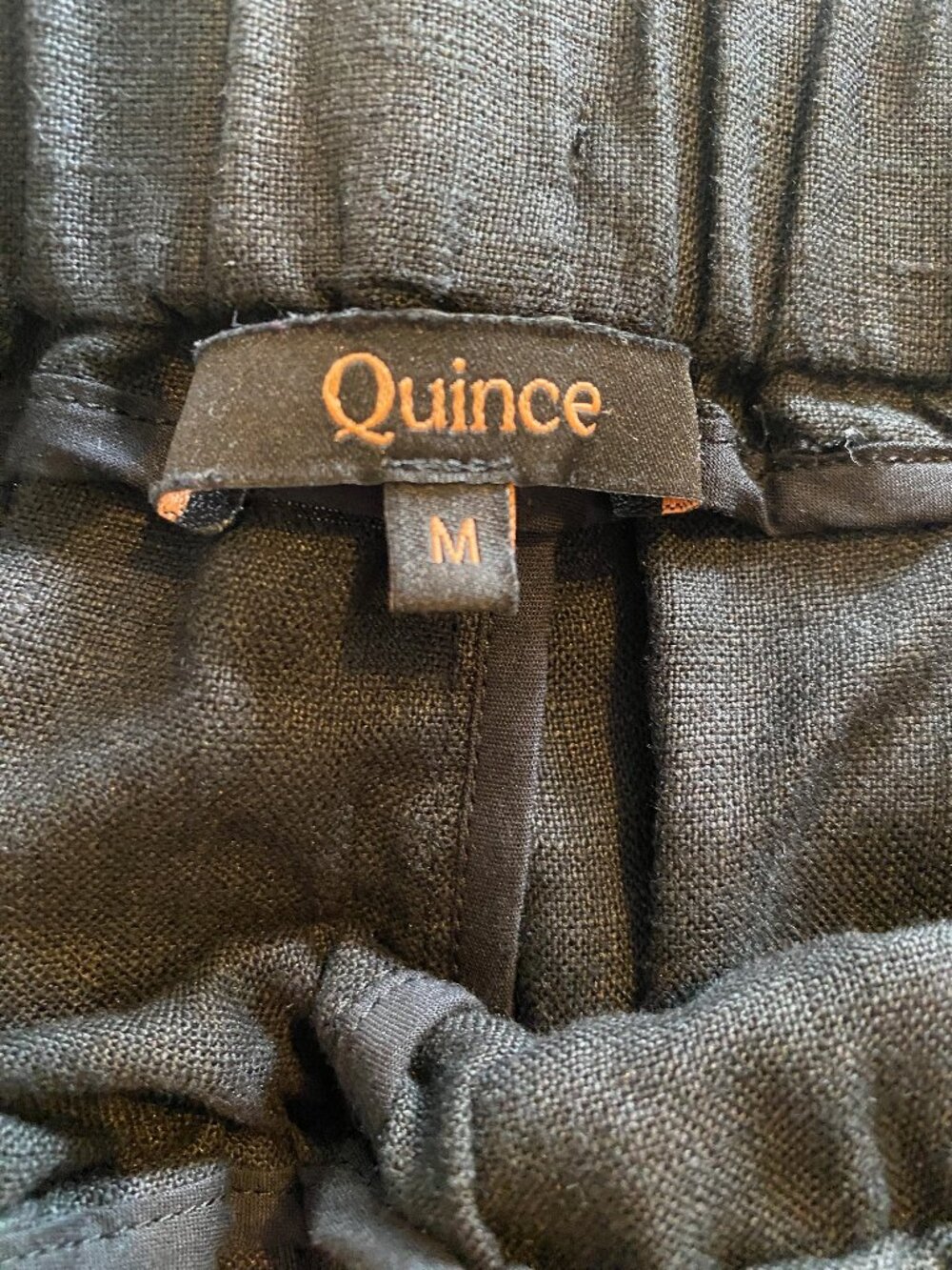 Quince 100% Linen Pants | Black Trousers Summer Coastal Grandma Minimal Capsule - Picture 5 of 6
